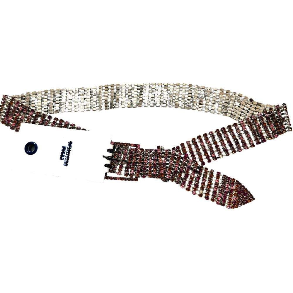Urban Outfitters Rhinestone Mesh Statement Belt NWT Y2K Glam Going Out Sash Belt